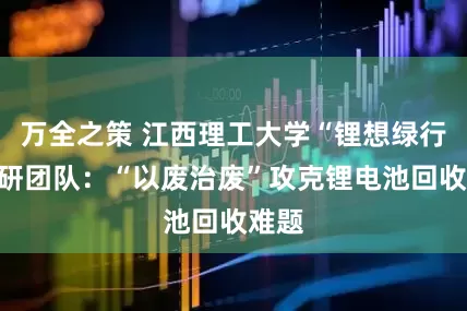 万全之策 江西理工大学“锂想绿行”科研团队：“以废治废”攻克锂电池回收难题
